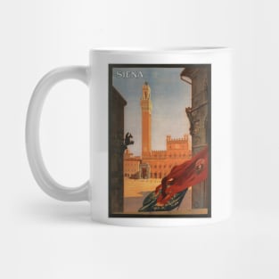 Siena, Italy - Vintage Travel Poster Design Mug